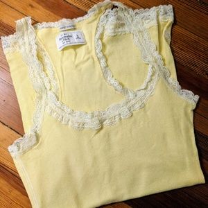 Yellow Abercrombie & Fitch tank